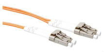 ACT 0.5 meter LSZH Multimode 50/125 OM2 fiber patch cable duplex with LC connectors