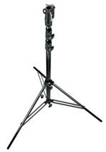 MANFROTTO Heavy Duty Stand, Black, Air-Cushioned, Black Steel