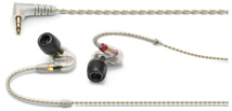 SENNHEISER IE 500 PRO CLEAR In-ear monitoring headphones featuring SYS 7 dynamic transducer and detachable 1.3m twisted clear cable