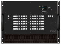 LIGHTWARE MX2-48x48-HDMI20-A-R: 48 input  and 48 output Full 4K HDMI 2.0 and HDCP 2.2 standalone matrix with audio embedding, deembedding and redundant power supplies. Uncompressed 4K@60Hz with RGB 4:4:4 colorspace, 18 Gbit/sec bandwidth.