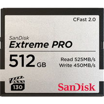 SANDISK CFast Extreme Pro 2.0 512GB, VPG 130, 525MB/s