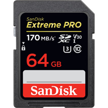 Stock Clearance: SANDISK SD Extreme Pro V30 64GB 170MB/s (Available until end of Stock)