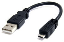 STARTECH 6in Micro USB Cable - A to Micro B - M/M