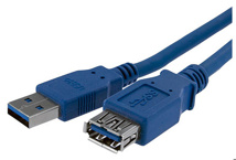 STARTECH 1m Blue USB 3.0 Extension Cable M/F