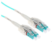 ACT 0.5 meter Multimode 50/125 OM3 Polarity Twist fiber cable with LC connectors