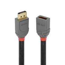LINDY 3m DisplayPort 1.4 Extension Cable, Anthra Line