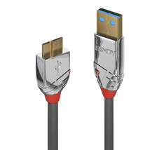 LI 36656 LINDY  USB 3.2 Type A to Micro-B Cable, 5Gbps, Cromo Line