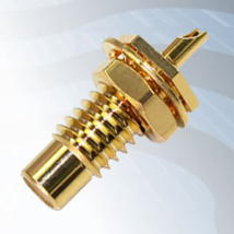 GIGATRONIX SMC Panel Jack, Solder Receptacle, Rear Mounting, Gold Plated
