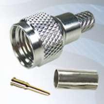 GIGATRONIX Mini UHF Crimp Plug, Nickel Plated, RG58, LBC195, URM43