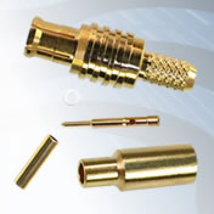 GIGATRONIX MCX Crimp Plug, Gold Plated, 50 ohms, RG178
