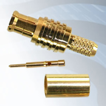 GIGATRONIX MCX Crimp Plug, Gold Plated, 50 ohms, RG179, RG187