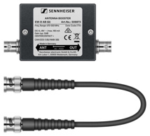 SENNHEISER EW-D AB (R) Inline antenna booster, +10 dB gain, BNC connectors, frequency range (520-608 MHz)