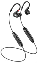 SENNHEISER IE 100 PRO WIRELESS BLACK Wireless in-ear monitoring headphone set featuring 10mm dynamic transducer and black detachable 1.3m cable with 3.5mm jack and bluetooth® connector