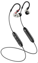 SENNHEISER IE 100 PRO WIRELESS CLEAR Wireless in-ear monitoring headphone set featuring 10mm dynamic transducer and black detachable 1.3m cable with 3.5mm jack and bluetooth® connector