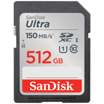 SANDISK SDXC Ultra 512GB (Class 10/UHS-I/150MB/s)