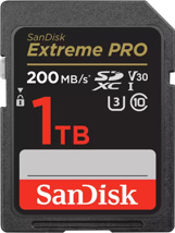 SANDISK SDXC Extreme PRO 1TB (R200MB/s) + 2 years RescuePRO Deluxe