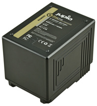 JUPIO Square V-Mount battery (Cine-cameras/RED Raven/Dragon/...) 14.8v 9600mAh (142Wh) - LED Indicator, D-Tap and USB 5v DC Output