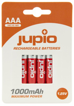 JUPIO Rechargeable Batteries AAA 1000 mAh 4 pcs VPE-10