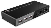 LINDY 2 Port HDMI 4K60, USB 2.0 & Audio KVM Switch