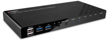 LINDY 4 Port HDMI 4K60, USB 3.0 & Audio KVM Switch