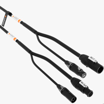 LIVEPOWER Personalised Hybrid Audio + Power Cable 3G1,5 Xlr3/Powercon True 1 TOP 1 Meter