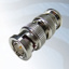 GIGATRONIX BNC Plug to Plug Adaptor, Nickel Plated, 75 ohms