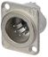 NEUTRIK NC6MD-LX 6 pole XLR male D-size chassis connector, Nickel housing & Silver contacts