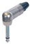 NEUTRIK NP2RX 1/4" right angle plug (6.35mm male jack), 2 pole (Mono), Nickel shell & contacts