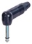 NEUTRIK NP2RX-BAG 1/4" right angle plug (6.35mm male jack), 2 pole (Mono), Black shell & Nickel contacts
