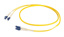 EFB Duplex Jumper LC-LC 9/125µ, OS2, LSZH, yellow, Flat Twin 3x5mm, 1m