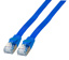 EFB RJ45 Flat Patch cable U/FTP, Cat.6A, PVC, 0.5m, blue