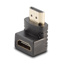 LINDY HDMI Female to HDMI Male 90 Degree Right Angle Adapter - Down