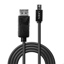 LINDY Mini DP to DP Cable, Black