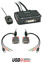 LINDY 2 Port DVI-D Single Link, USB 2.0 & Audio Cable KVM Switch