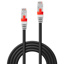 LINDY 0.5m Cat.6A S/FTP LSZH Network Cable, Black (Fluke Tested)