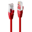 LINDY 15m Cat.6 S/FTP LSZH Network Cable, Red (Fluke Tested)