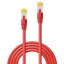 LINDY 0.3m RJ45 S/FTP LSZH Network Cable, Red
