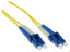 ACT LSZH Singlemode 9/125 OS2 fiber patch cable duplex with LC connectors