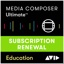 AVID Media Composer | Ultimate 1-Year Subscription RENEWAL -- Education Pricing