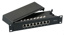 EFB Mini-Patchpanel STP 8xRJ45 Cat.5e, 10“ 1U, RAL9005 black