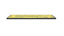 LOGIC KEYBOARD XLPrint Bluetooth Black on Yellow US