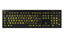 LOGIC KEYBOARD XLPrint NERO PC Yellow on Black FR