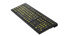 LOGIC KEYBOARD XLPrint NERO PC Yellow on Black FR