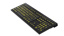 LOGIC KEYBOARD XLPrint NERO PC Yellow on Black US-INT