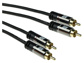 Product Group: AK6218 ACT 0.5 meter High Quality audio connection cable 2x RCA male - 2x RCA male