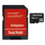SANDISK microSDHC 32GB Class 4 + SD Adapter Photo