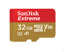 SANDISK microSDHC Extreme 32GB (A1/ V30/ U3/ UHS-I/ Cl.10/ R100/ W60)+Ad. Act.Cam