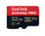 SANDISK microSDHC Extreme Pro 32GB (A1/ V30/ U3/ R100/ W90) + Adapter Mobile