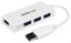 STARTECH Portable 4 Port Mini USB 3.0 Hub - White