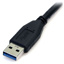 STARTECH 0.5m 1.5ft Black USB 3.0 Micro B Cable